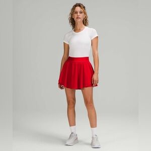 Lululemon court rival dark red skort size 4 NWT